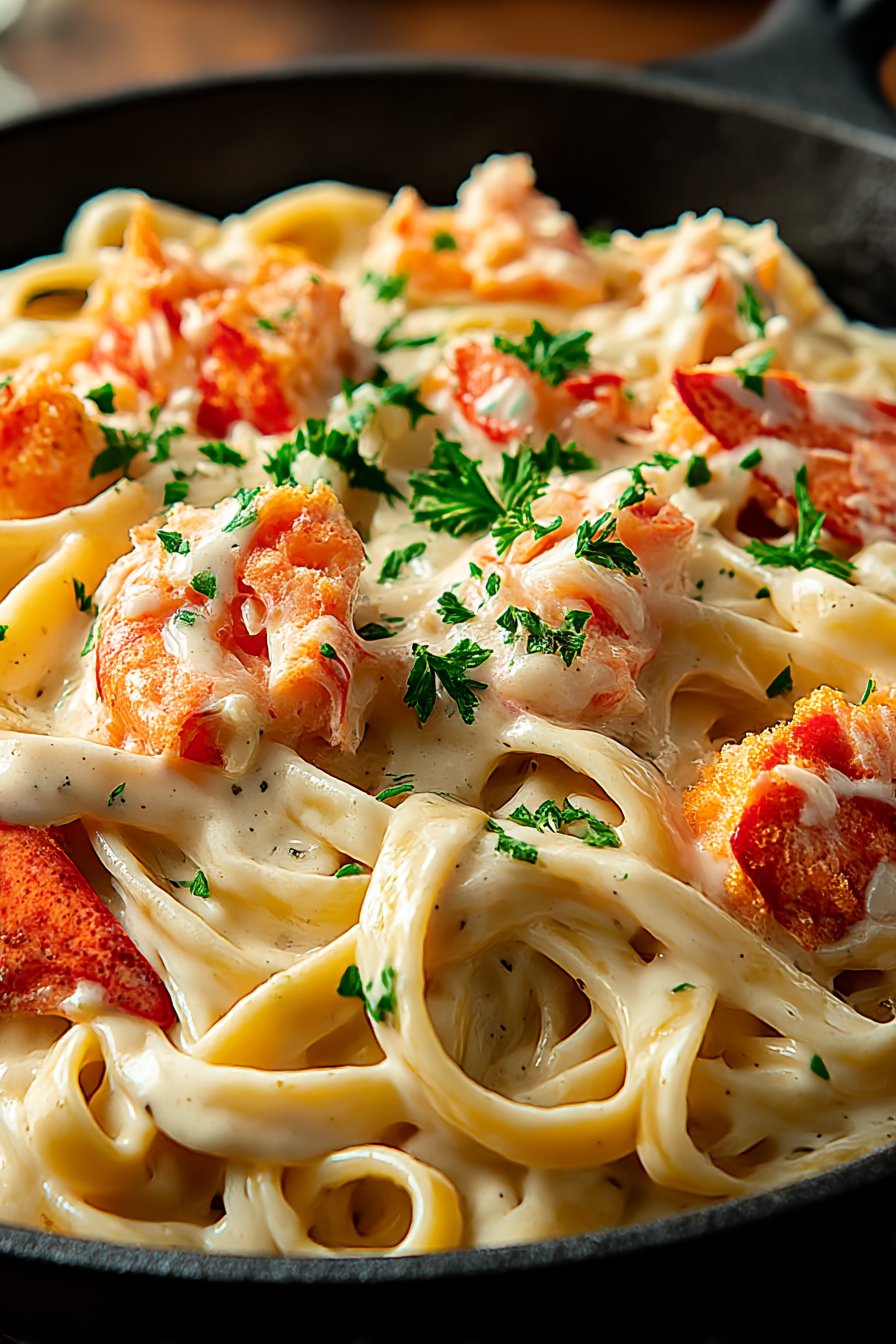 Cajun Seafood Alfredo with Lobster and Crab delights your tastebuds! image 2