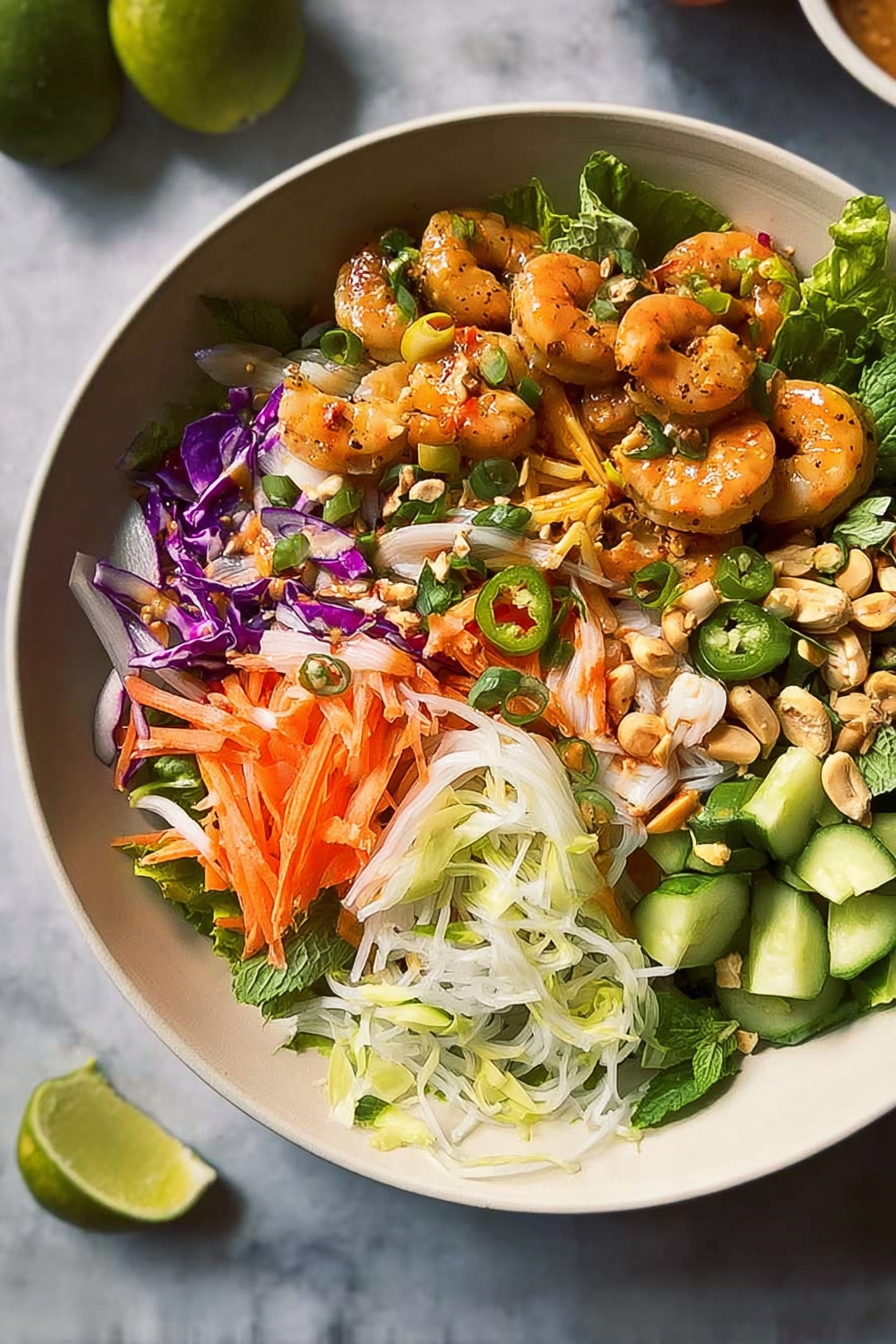 Spring Roll Salad with Spicy Cucumber Waterger Dressing: An Incredible Ultimate Recipe image 2