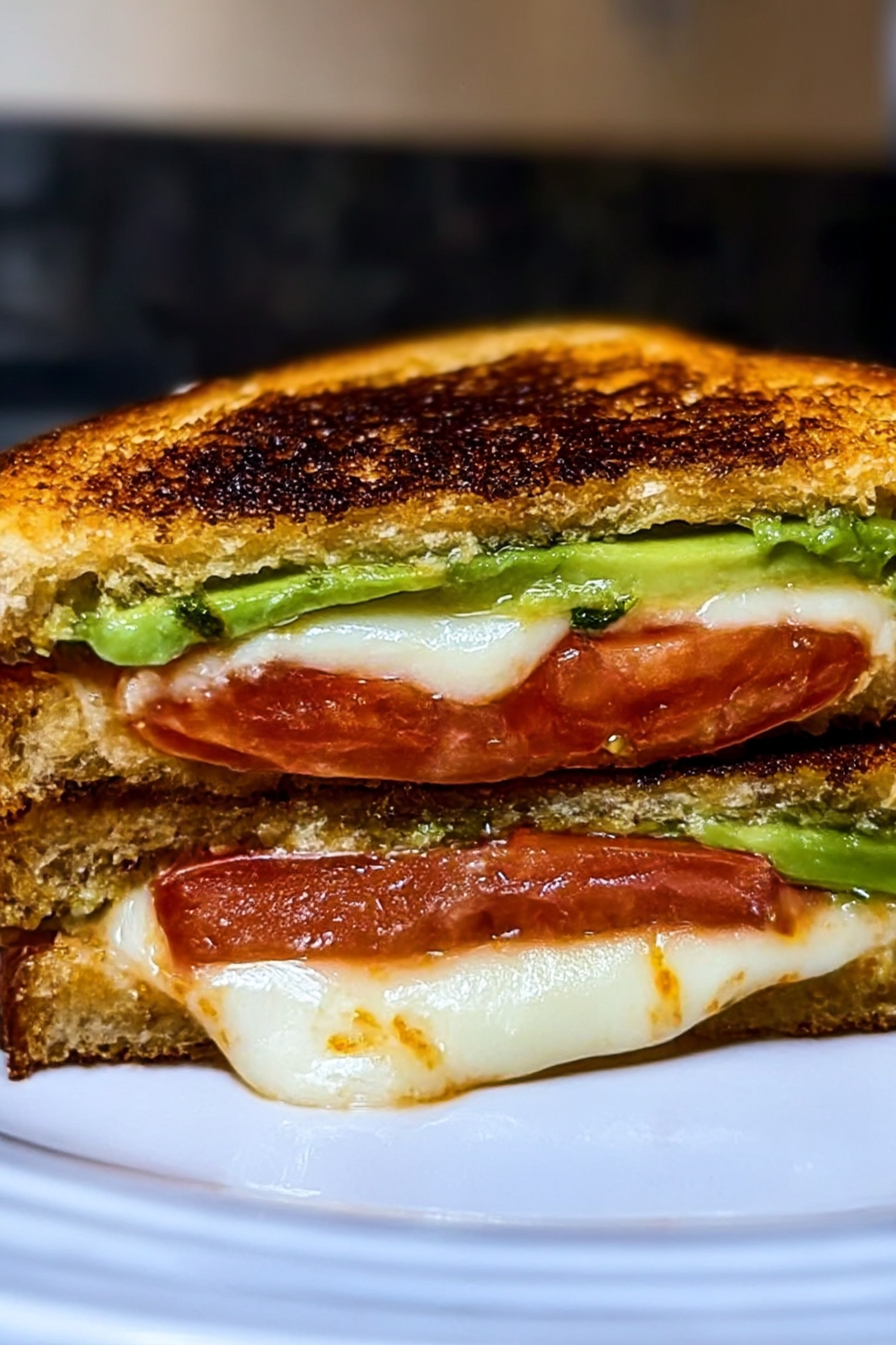 Avocado Mozzarella and Tomato Grilled Cheese image 2