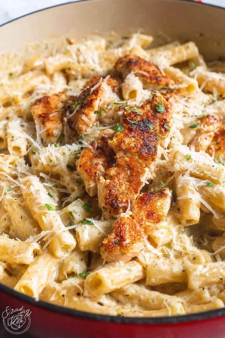 Creamy Garlic Parmesan Chicken Pasta in One Pot image 2
