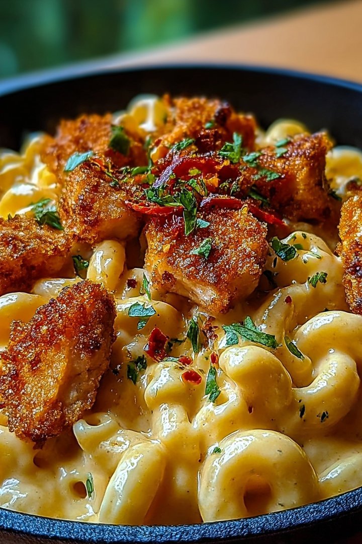 Creamy Honey Pepper Chicken Mac and Cheese Recipe image 2