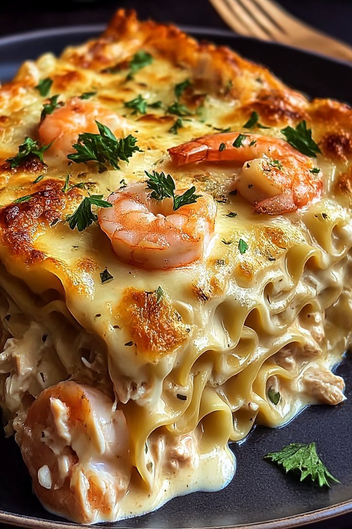 Creamy Shrimp and Crab Pasta Bake image 2