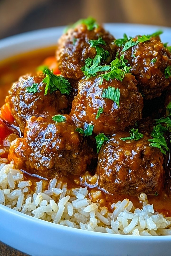 Delicious Vealupine Meatballs and Rice Recipe image 2