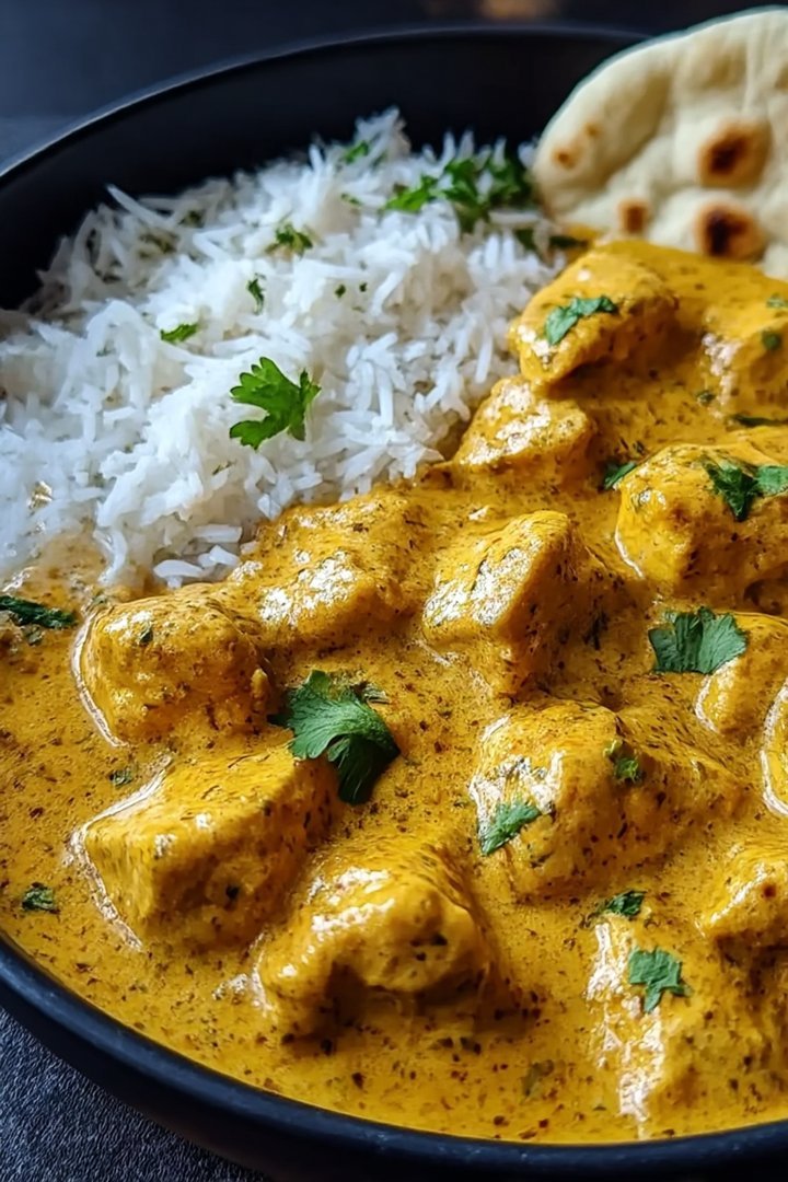 Easy Homemade Chicken Korma with Flatbread or Rice image 2