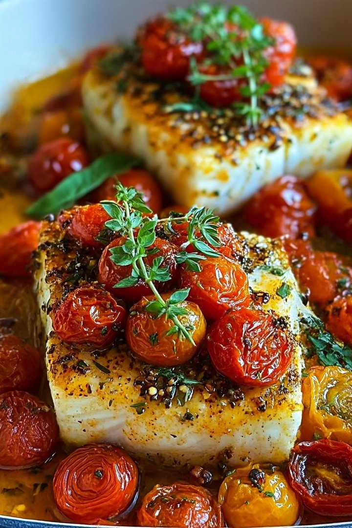Mediterranean Baked Fish with Tomatoes image 2