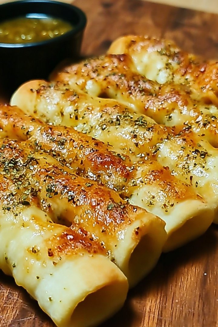 Quick Sourdough Cheesy Breadsticks with Discard image 2