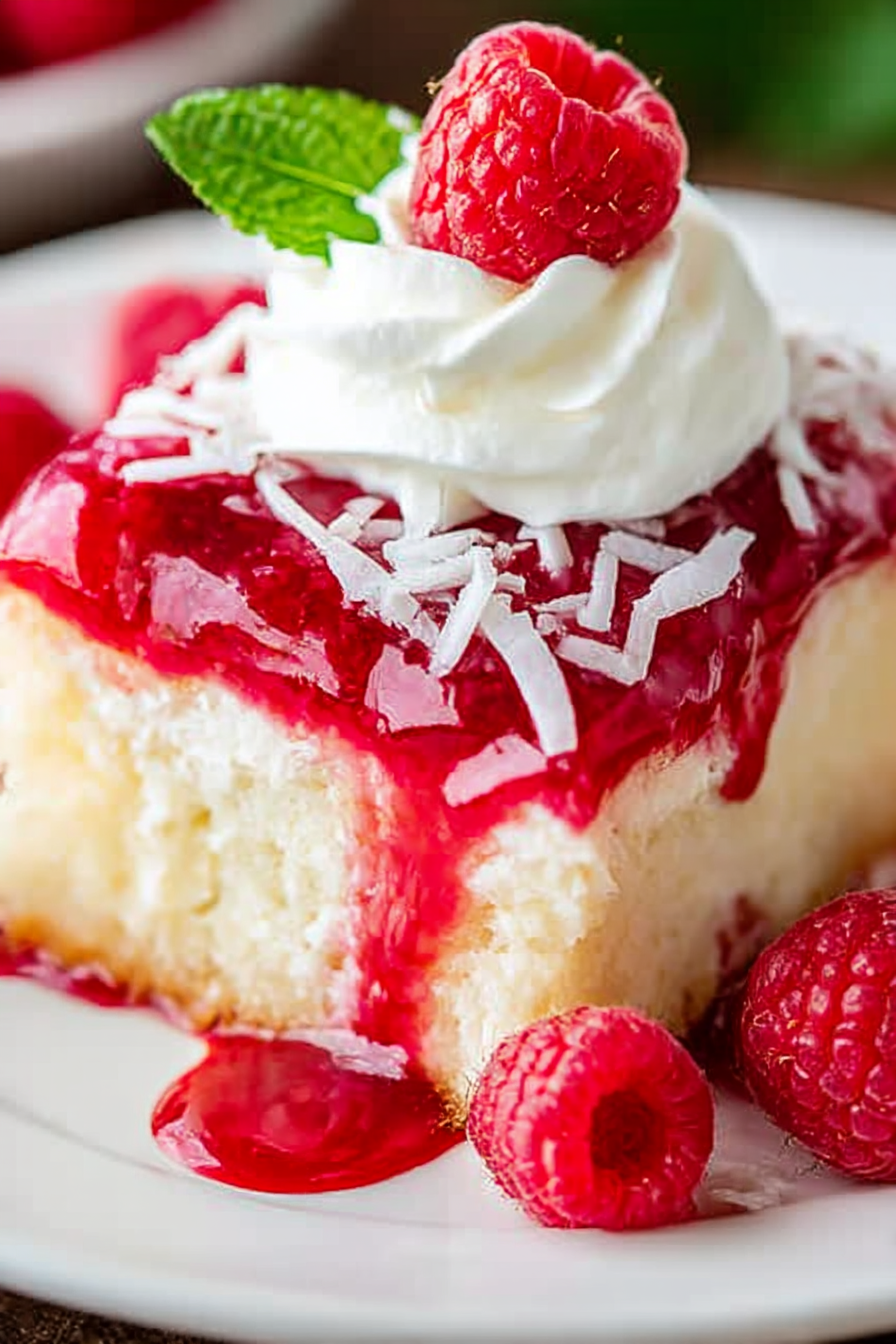 Raspberry Zinger Poke Cake image 2