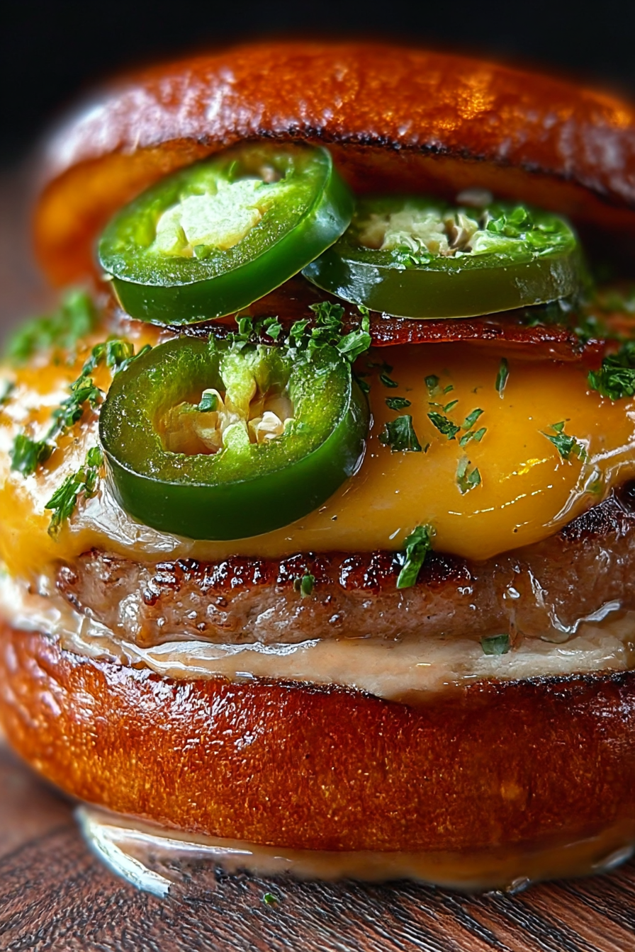 Smashed Jalapeño Cheese Burger image 2