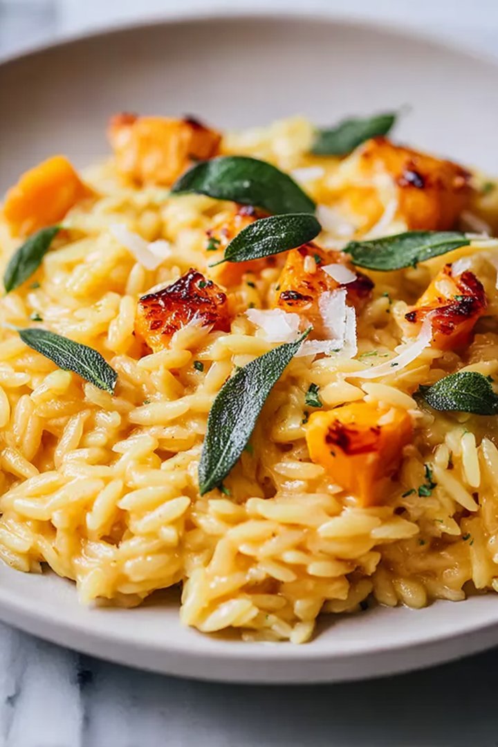 Creamy Butternut Squash & Sage Orzo: The Coziest Bowl of Fall Comfort image 2