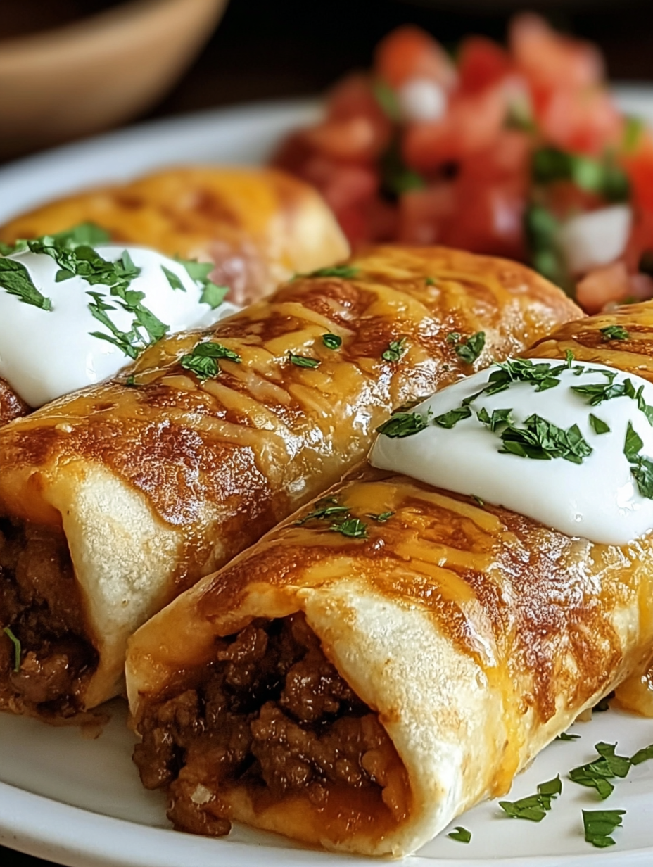Beef and Cheese Chimichangas image 2