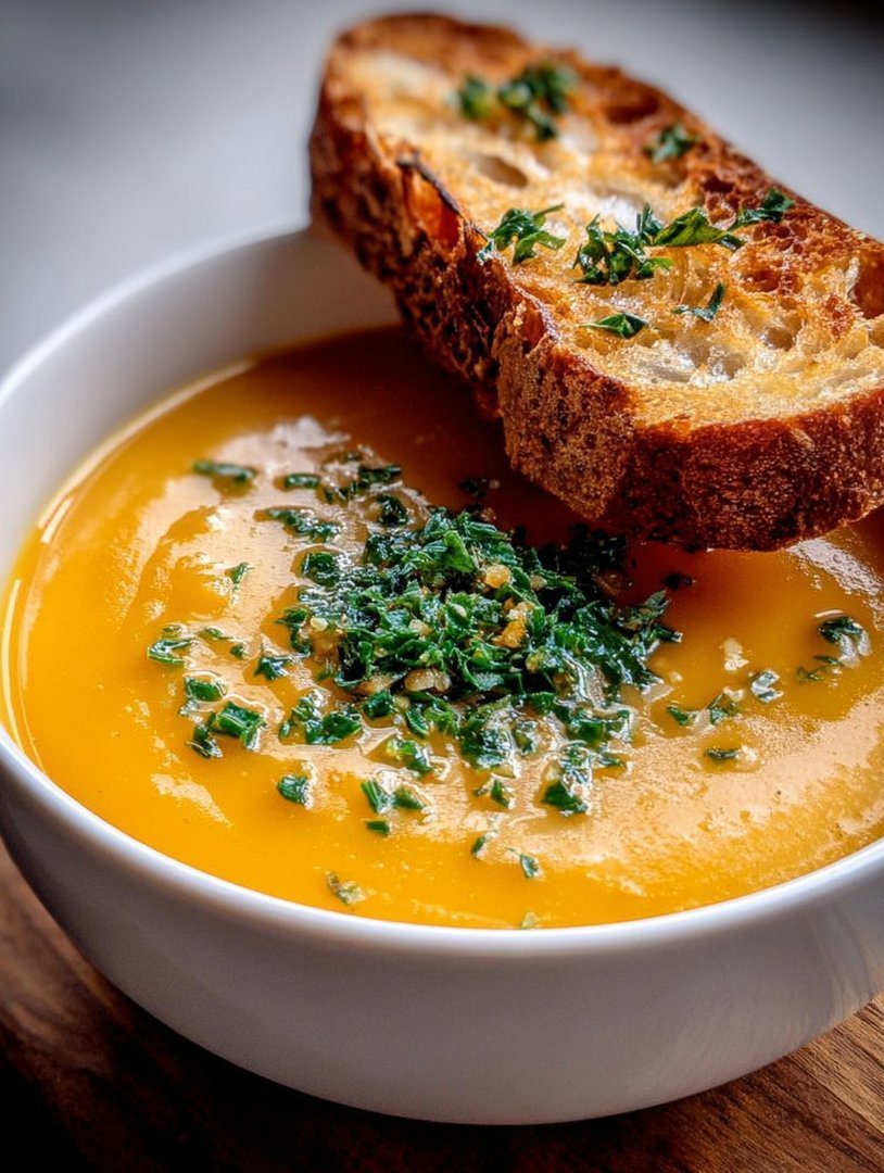 Butternut Squash Soup with Roasted Garlic image 2