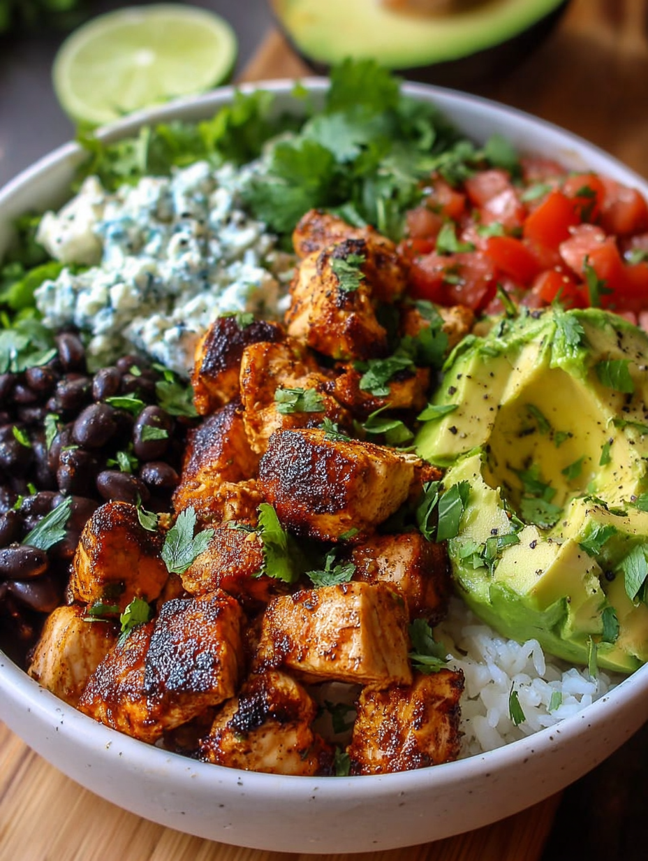 Chicken Bowl with Black Beans and Avocado image 2