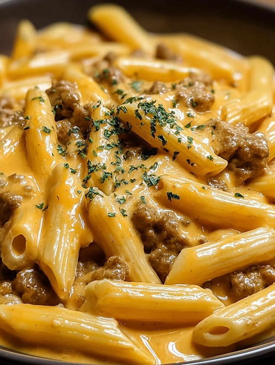 Creamy Velveeta Beef Stroganoff and Penne Pasta image 2