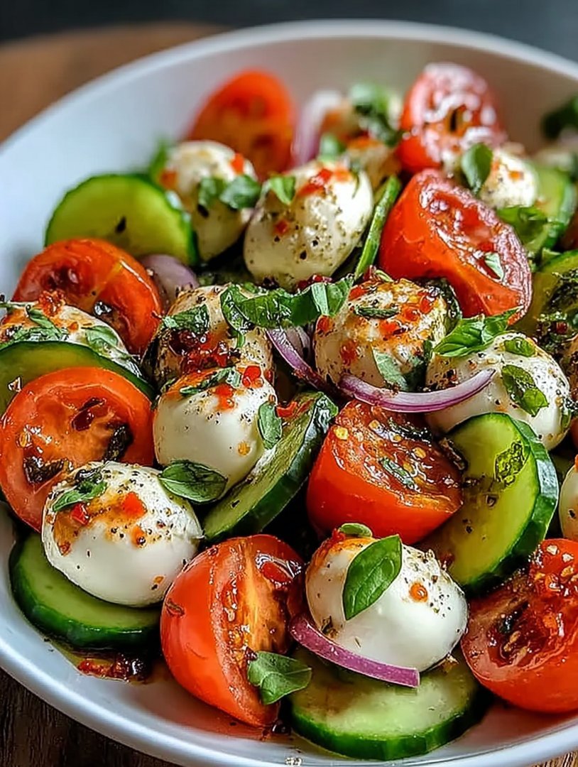 Cucumber Caprese Salad image 2
