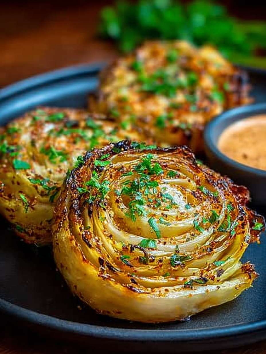Oven Roasted Garlic Cabbage Steaks image 2