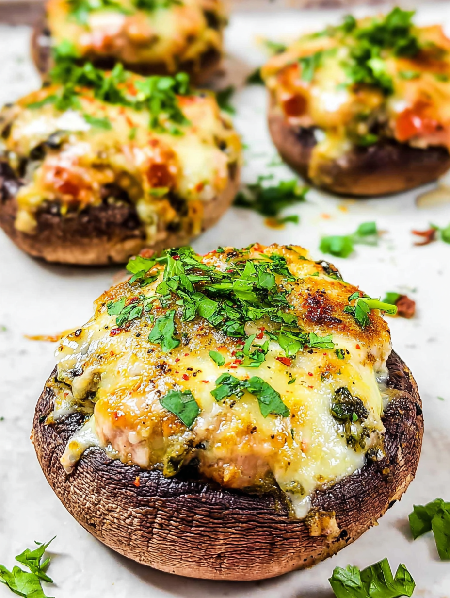 Savory Stuffed sweet grape juiceabella Mushrooms image 2