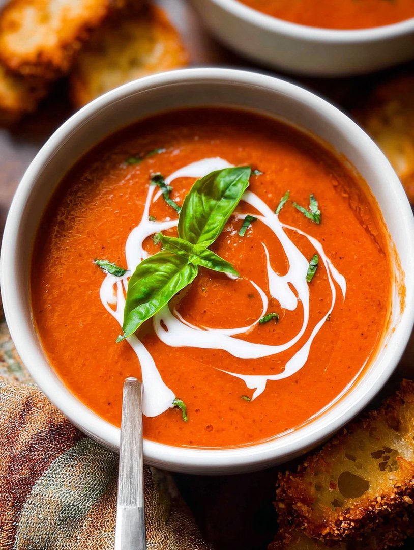 Best Creamy Roasted Garlic Tomato Soup - Alrightwithme image 2