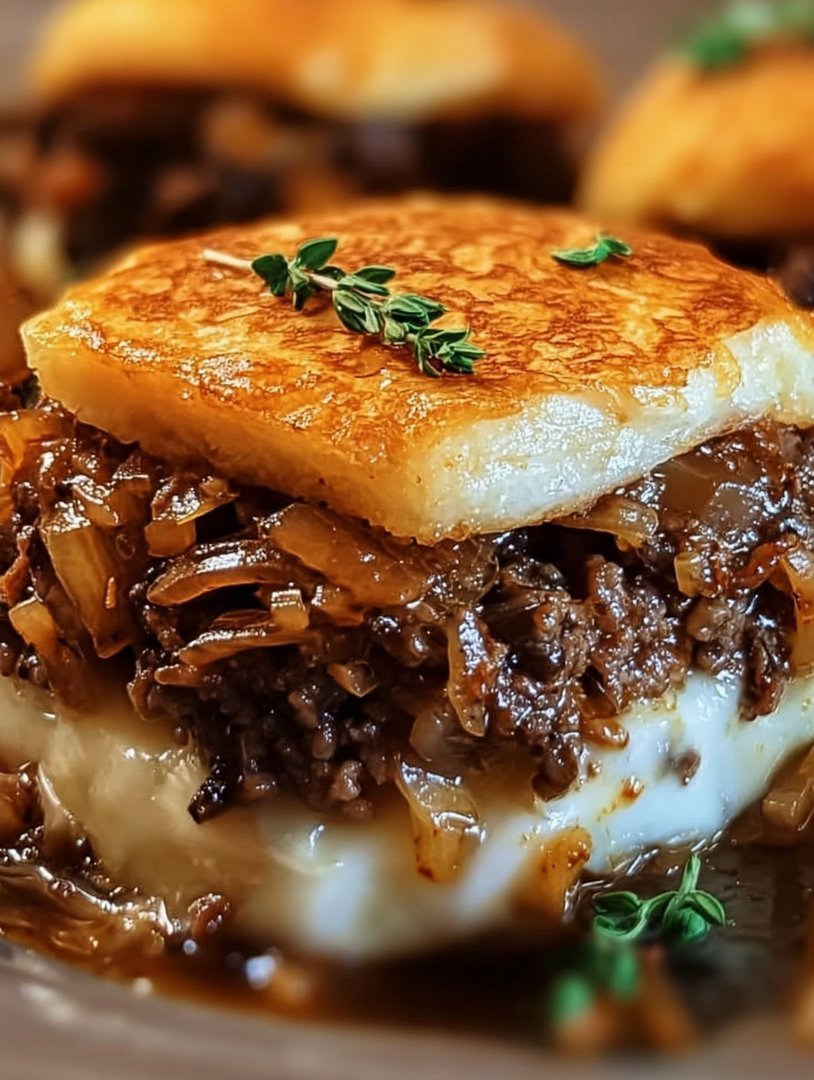 French Onion Beef Sloppy Joes image 2