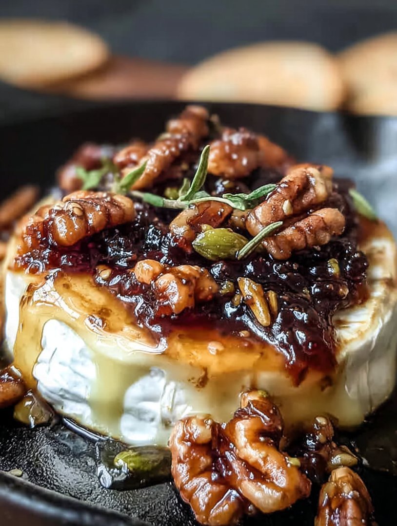 Gooey Baked Brie with Fig Jam - Alrightwithme image 2