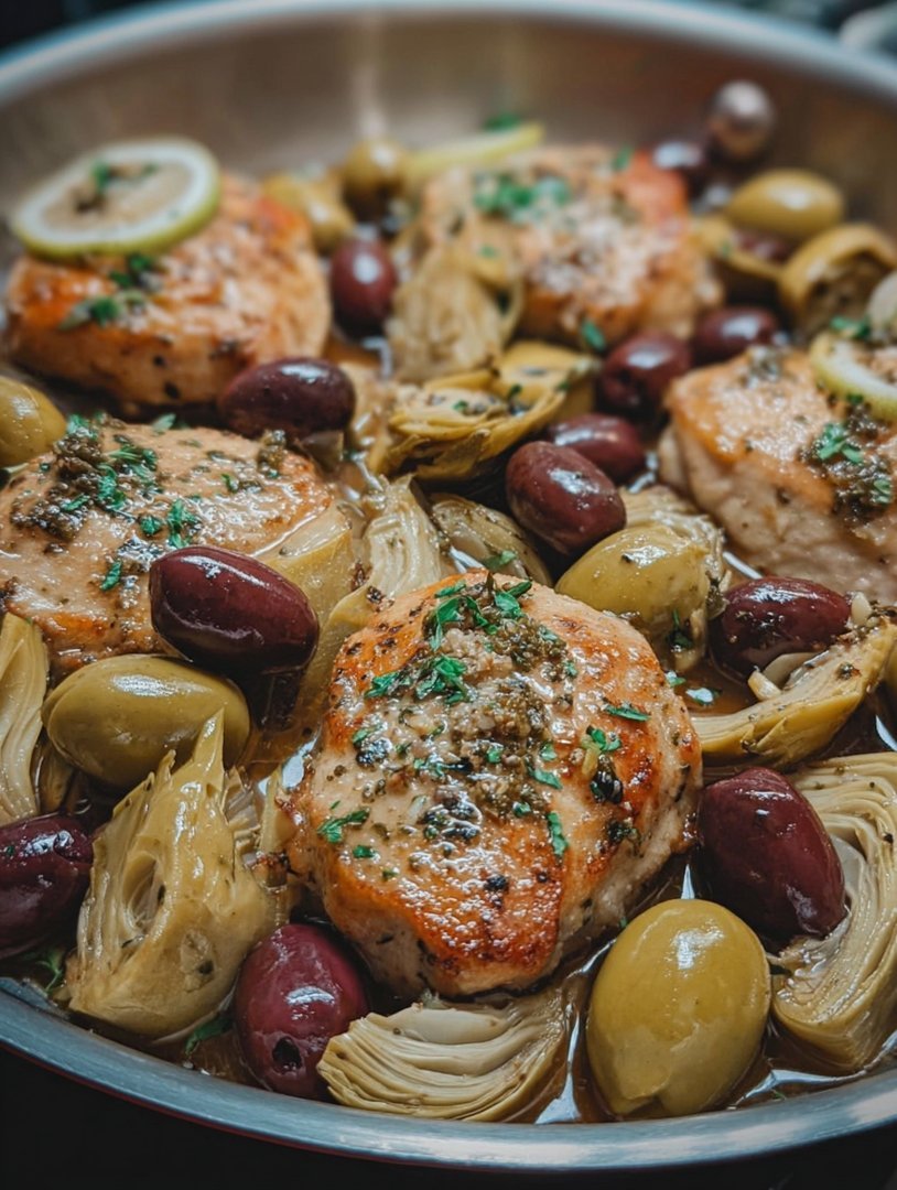 Mediterranean Lemon Chicken with Artichokes & Olives image 2