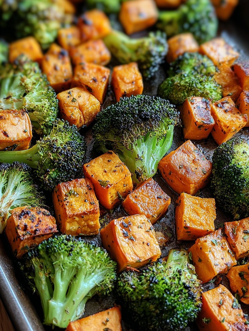 Roasted Broccoli and Sweet Potatoes image 2