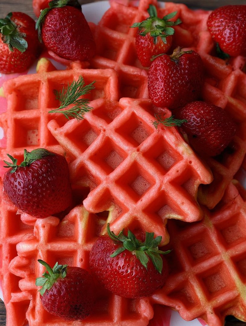 Strawberry Waffles Recipe image 2