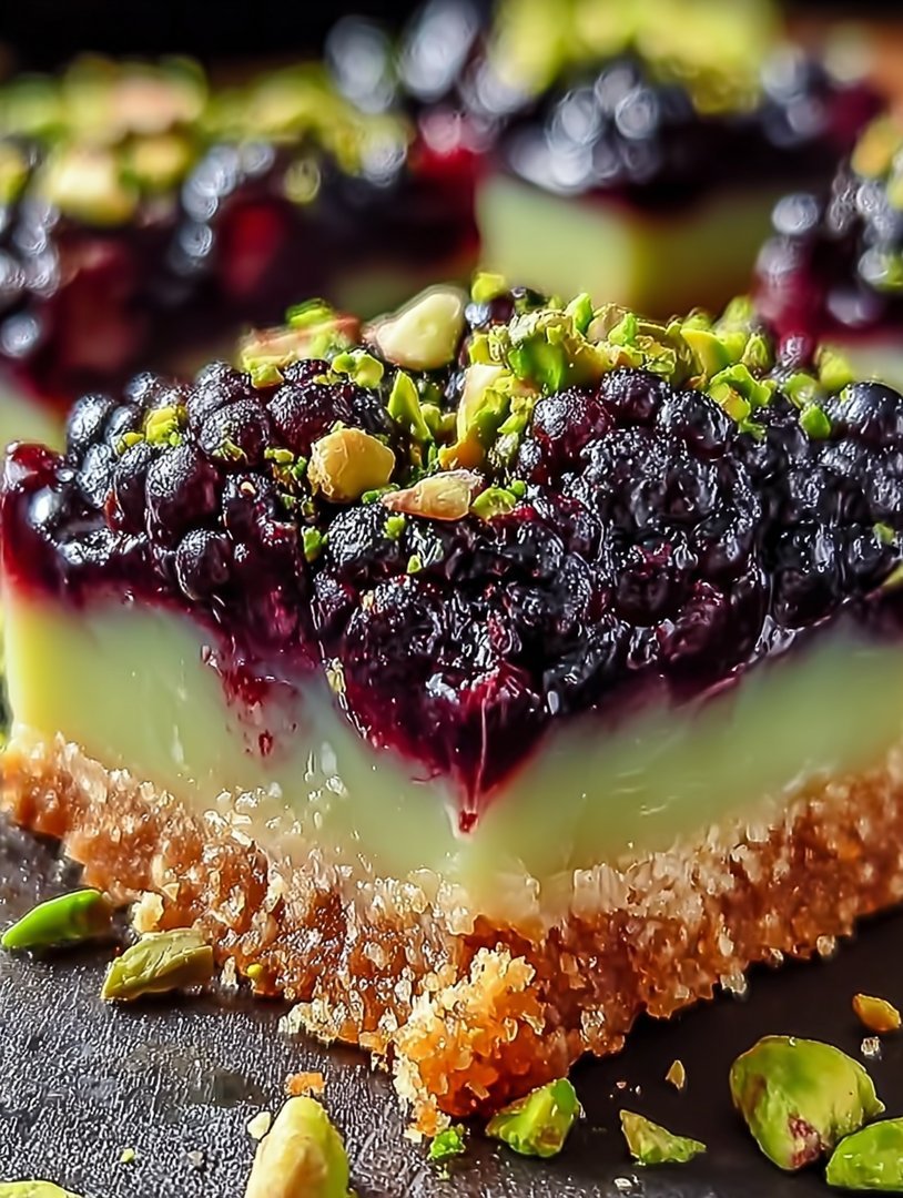 Blackberry Pistachio Dream Bars image 2