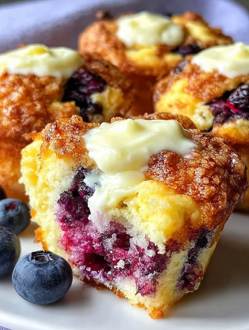 Blueberry Cream Cheese Muffins Recipe image 2