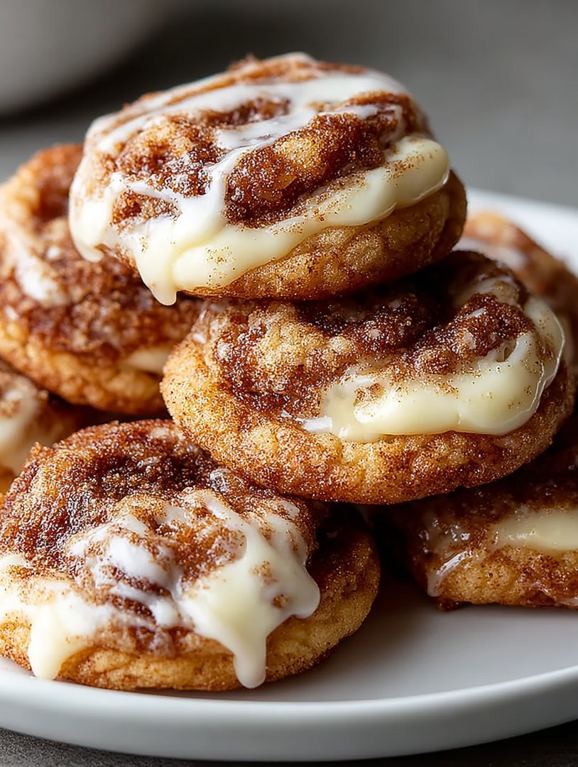 Cinnamon Roll Cheesecake Cookies image 2