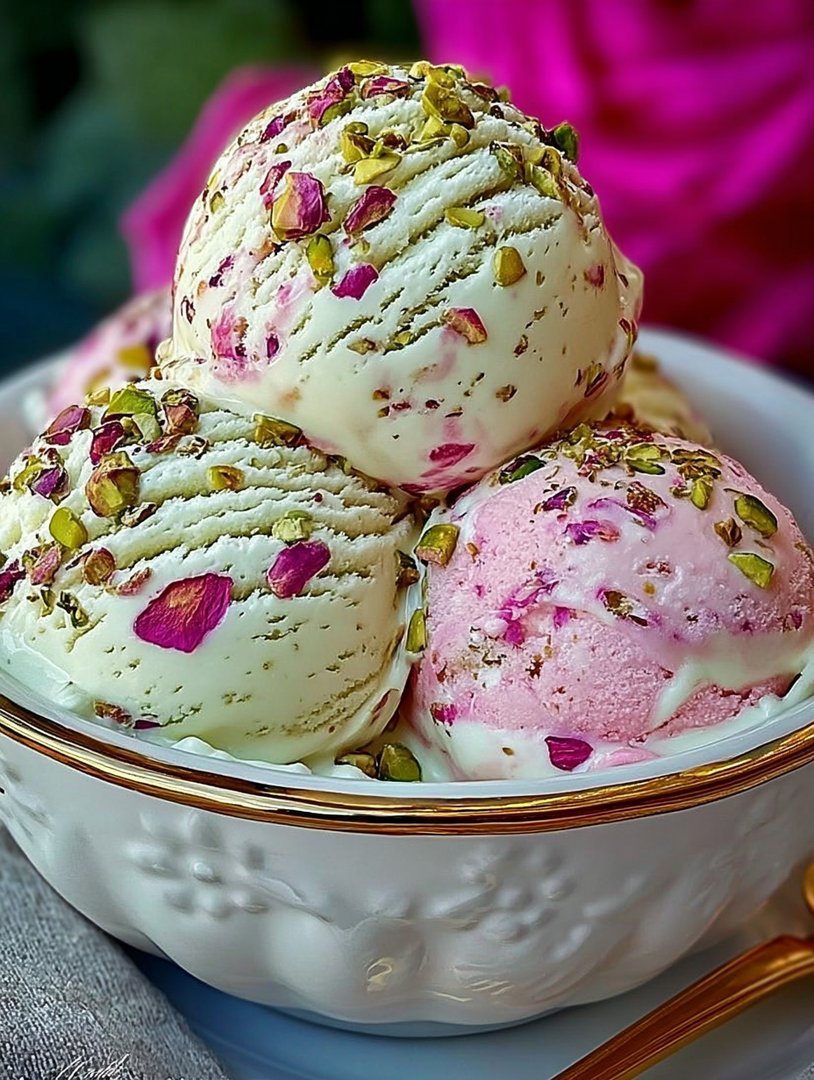 Rose Pistachio Cheesecake Ice Cream image 2